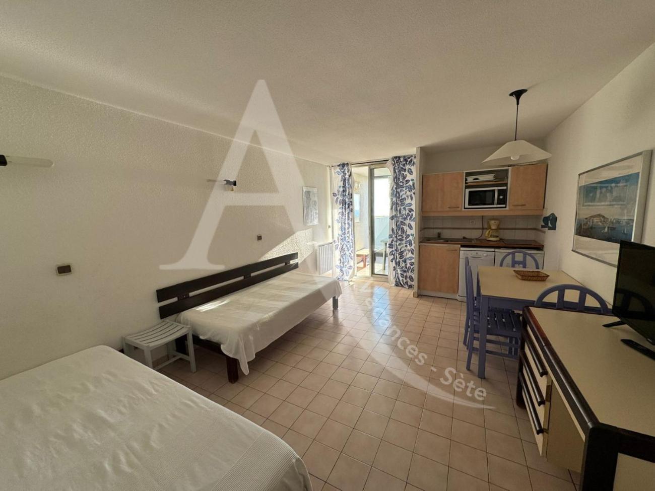 Studio Vue Mer Avec Pkg, Piscine, Tennis, Plage Direct Sète Esterno foto