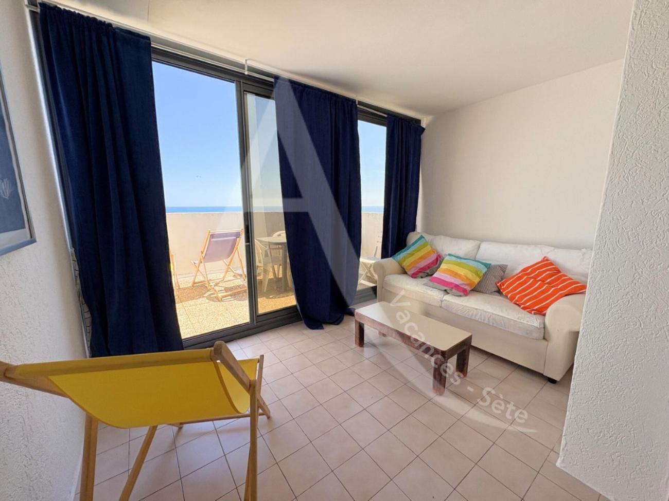 Studio Vue Mer Avec Pkg, Piscine, Tennis, Plage Direct Sète Esterno foto