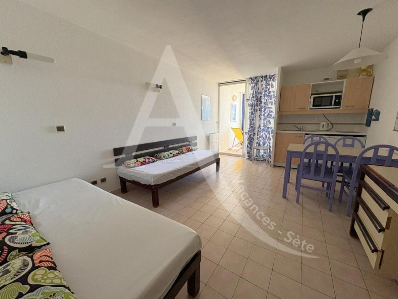 Studio Vue Mer Avec Pkg, Piscine, Tennis, Plage Direct Sète Esterno foto